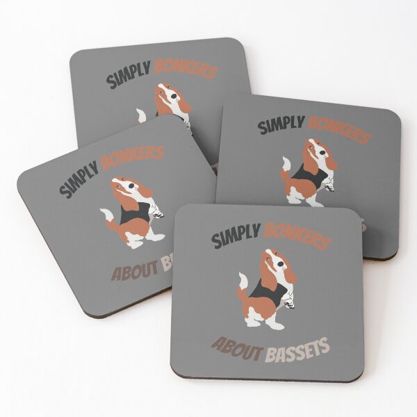 Item preview, Simply Bonkers About Bassets Illustration designed and sold by PrettyGroovyDesignz.