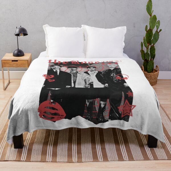 Item preview, The Rose Kpop Group Band Monochrome Red and Black Collage Art Design designed and sold by HELL0WBELLO.
