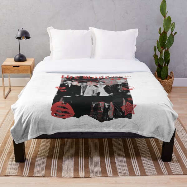 Item preview, The Rose Kpop Group Band Monochrome Red and Black Collage Art Design designed and sold by HELL0WBELLO.