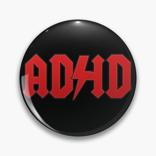 Item preview, ADHD – High Voltage Brain Chaos in Classic Rock Style designed and sold by BestDetailer.