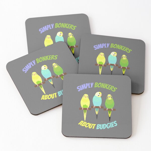Item preview, Simply Bonkers About Budgies Illustration designed and sold by PrettyGroovyDesignz.