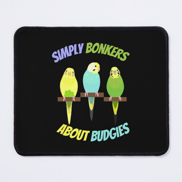 Item preview, Simply Bonkers About Budgies Illustration designed and sold by PrettyGroovyDesignz.