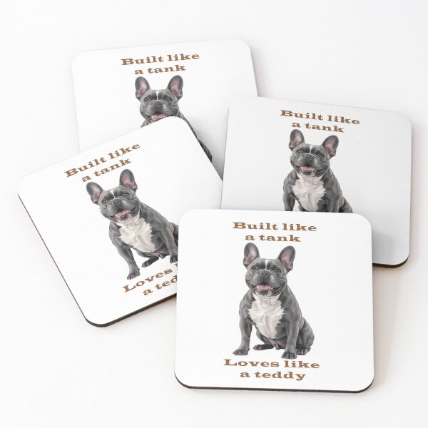 Item preview, Gray French Bulldog – Built Like a Tank, Loves Like a Teddy designed and sold by Pawtraitvibes.