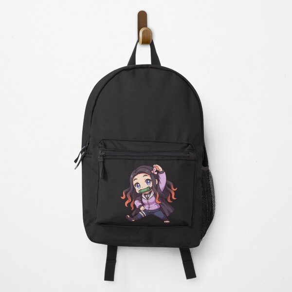 Item preview, Nezuko + Hinata Chibi Kawaii Art – Ninja Demon Girl Stretching Pose | Anime Mashup Design designed and sold by ColorSplash123.