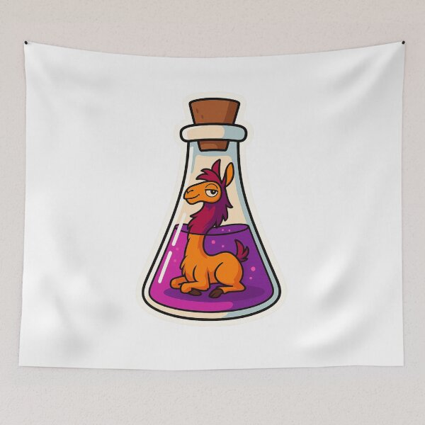 Item preview, Potion Llama – Funny Cartoon Emperor Vibes designed and sold by CosmicSplendor.