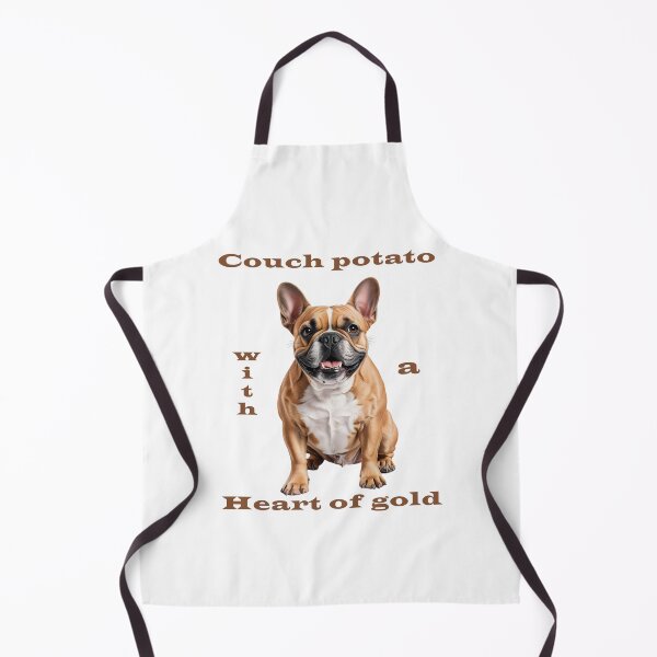 Aperçu de l'œuvre Bouledogue français fauve – Un accro au canapé avec un cœur d'or créée et vendue par Pawtraitvibes.