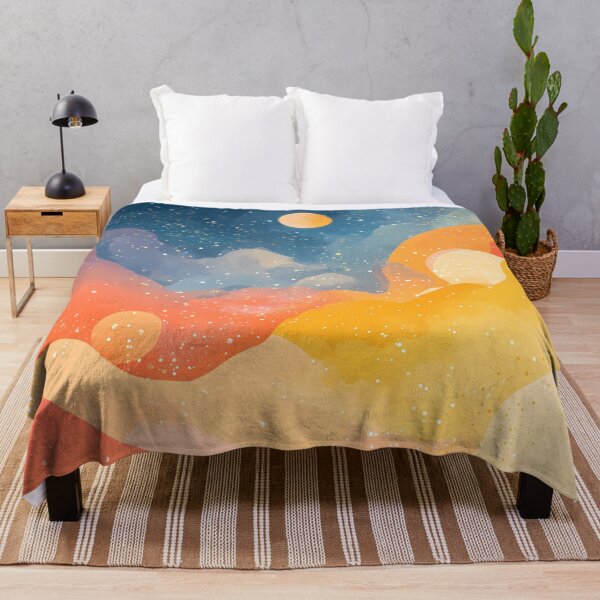 Item preview, Sunset Galaxy Dreams – Warm Abstract Space Landscape Art designed and sold by Kawaii Drops .