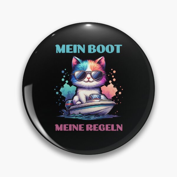 Item preview, My boat my rules cute cat design designed and sold by ReneMM.