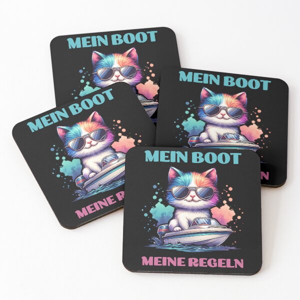 Item preview, My boat my rules cute cat design designed and sold by ReneMM.
