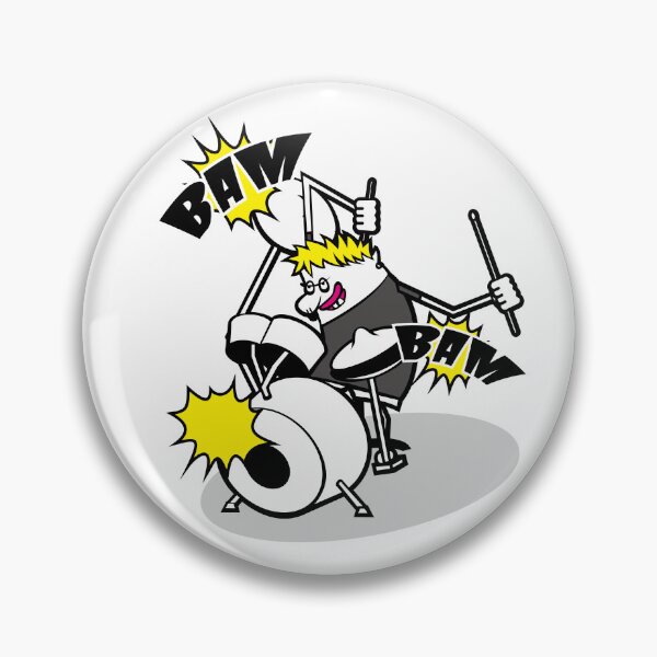 Item preview, Cartoon Drummer – Digital Art for Stickers & Tees designed and sold by R-T-Gracie.