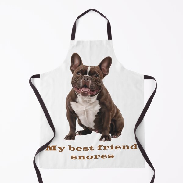 Item preview, Dark Brown French Bulldog – My Best Friend Snores designed and sold by Pawtraitvibes.