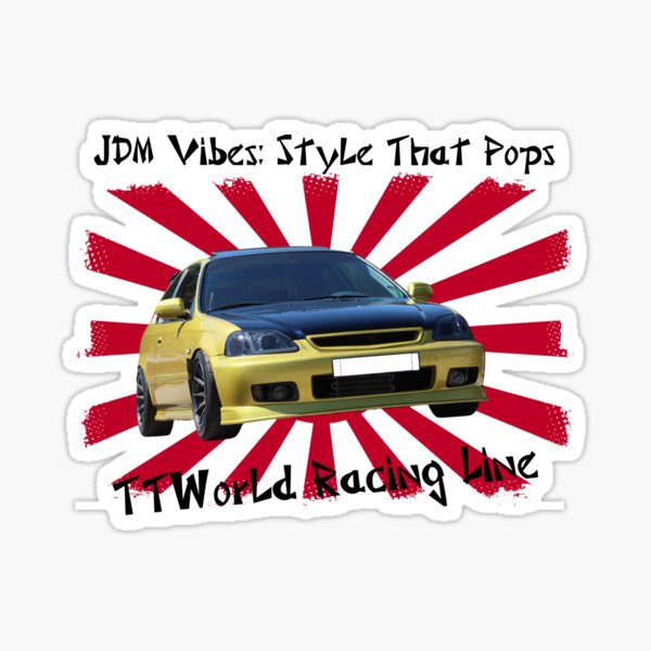 JDM Vibes: Style That Pops. Sticker