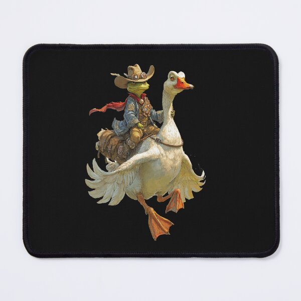 Item preview, Frog cowboy riding a white goose. designed and sold by FaganStudio6696.
