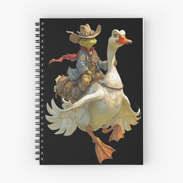 Item preview, Frog cowboy riding a white goose. designed and sold by FaganStudio6696.
