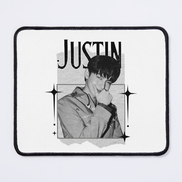 Item preview, Justin SB19 Kings of P-pop in Monochrome Black and White Collage Art Design designed and sold by HELL0WBELLO.