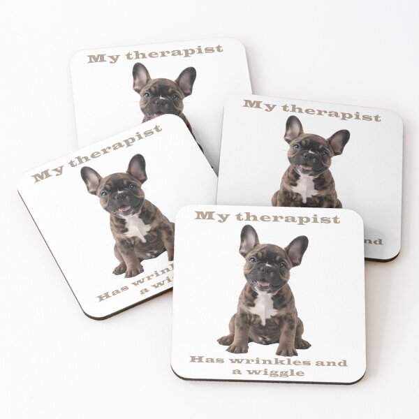 Item preview, Brindle French Bulldog Puppy - My Therapist designed and sold by Pawtraitvibes.
