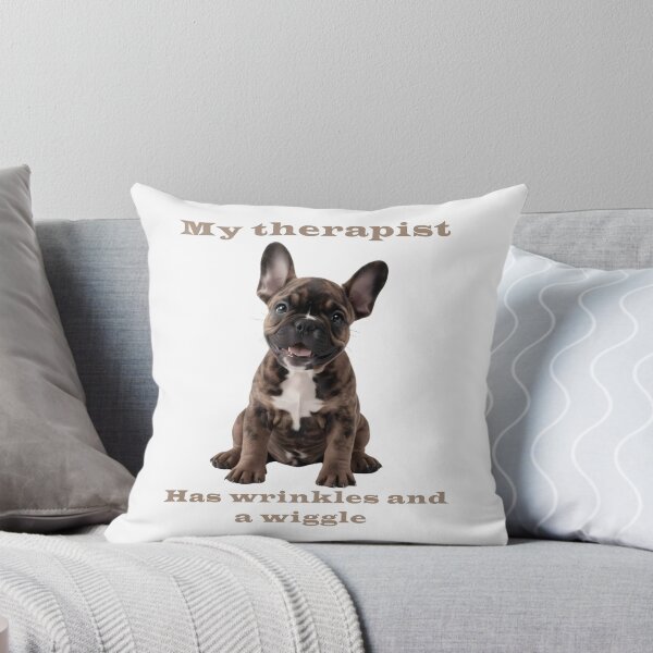 Item preview, Brindle French Bulldog Puppy - My Therapist designed and sold by Pawtraitvibes.