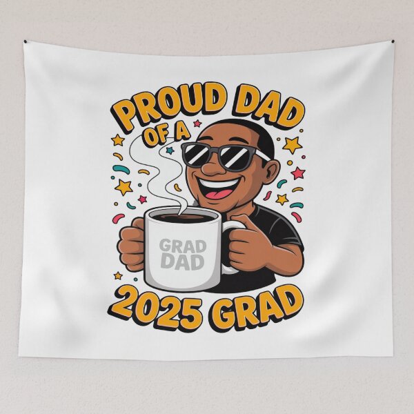 Item preview, Funny Black Grad Dad Graduation Tees and Stickers designed and sold by EthosWear.