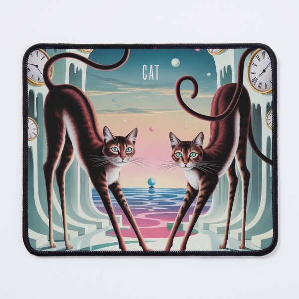 Item preview, Long cats on long legs, surreal style. designed and sold by Lilashakti ⭐️ ⭐️ ⭐️ ⭐️ ⭐️.