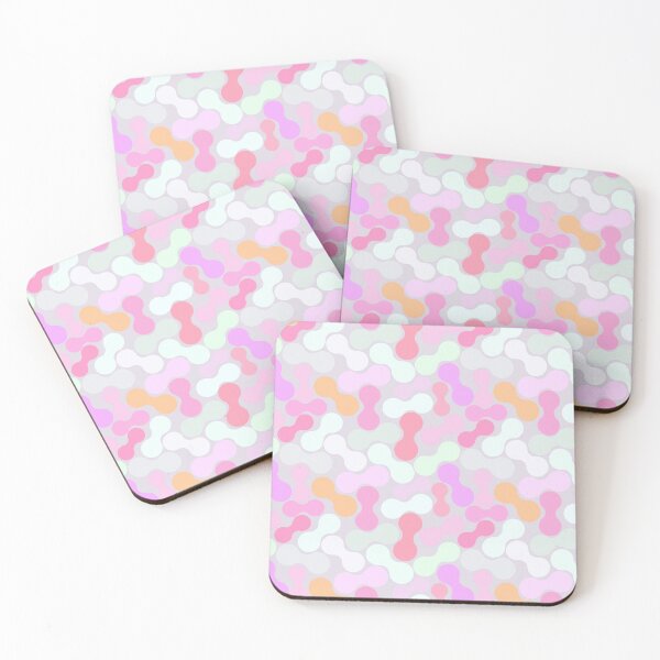Item preview, Soft Pastel Abstract Shapes Art, Delicate Interconnected Blob Design, Gentle Geometric Cells, Light Fluid Shapes, Calming Interlocking Forms designed and sold by SvitlanaSolo.