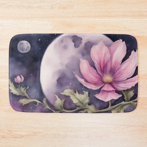 Item preview, Pink Flower and Fullmoon designed and sold by CalmnessbyChoice.