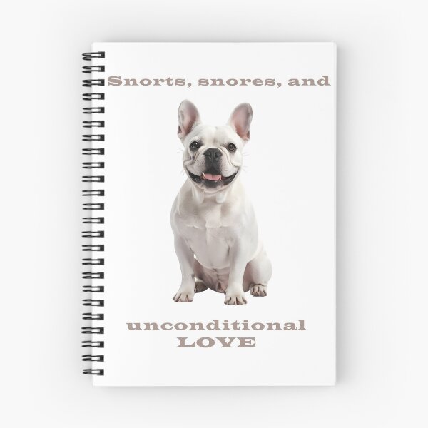 Item preview, White French Bulldog – Snorts, Snores & Unconditional Love designed and sold by Pawtraitvibes.