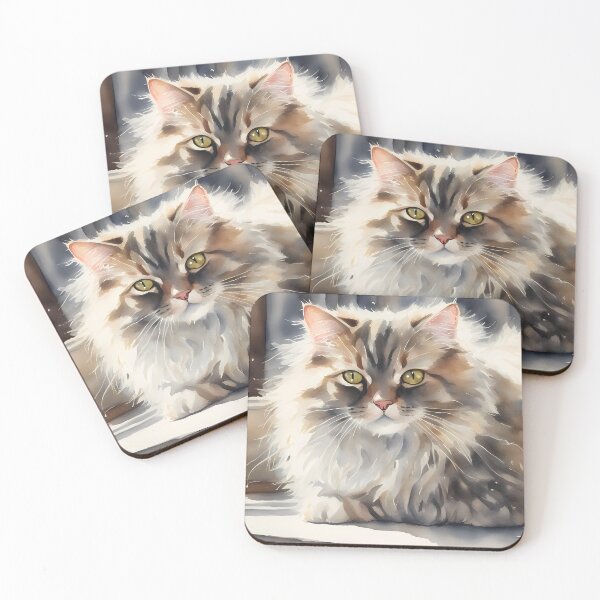 Item preview, Fluffy Cat in Sunlight designed and sold by CalmnessbyChoice.