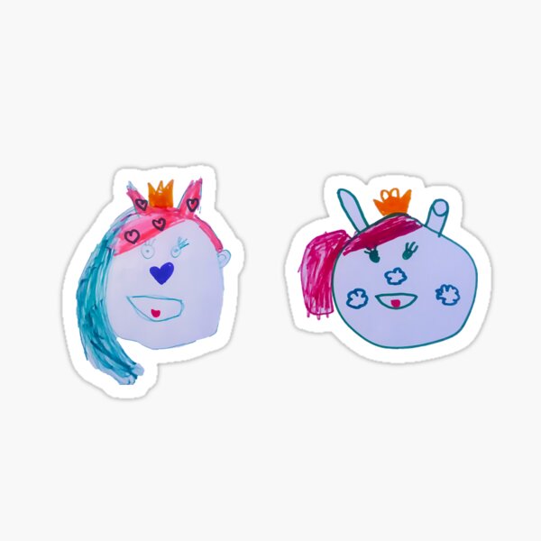 2 Princesses Sticker