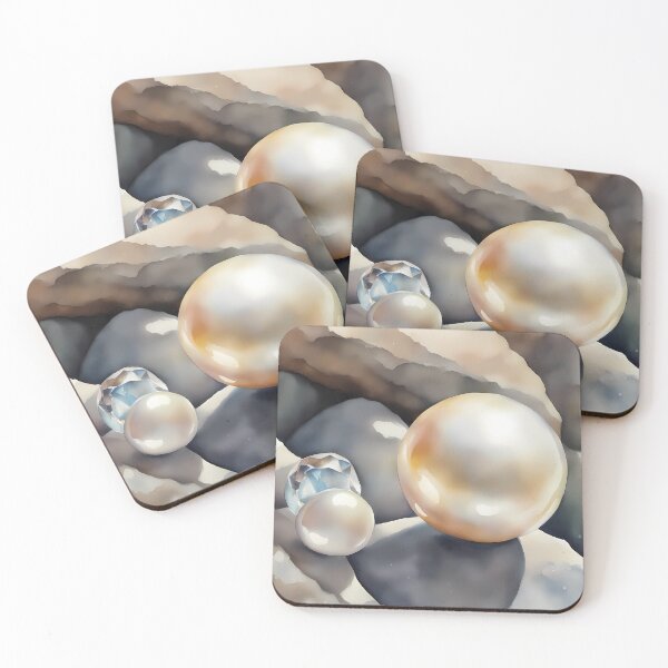 Item preview, Pearls and Crystas on Rocks designed and sold by CalmnessbyChoice.
