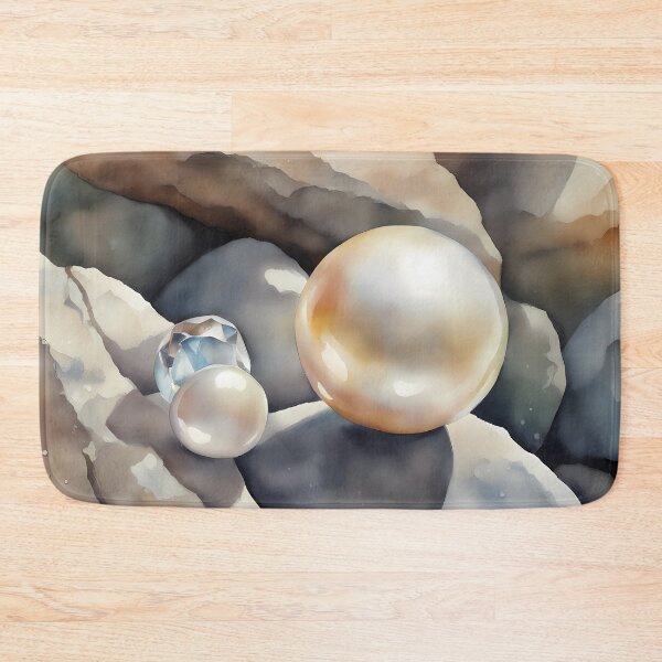 Item preview, Pearls and Crystas on Rocks designed and sold by CalmnessbyChoice.