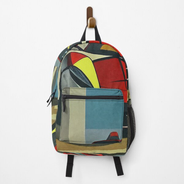 Item preview, Geometric Speed – Abstract Red Supercar in Modern Cubist Style designed and sold by Victor Shadehorn.