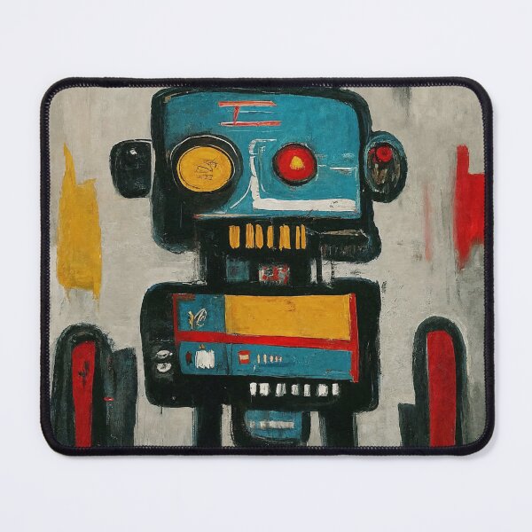 Item preview, Retro Bot Vibes – Abstract Expressionist Robot Pop Art designed and sold by Victor Shadehorn.