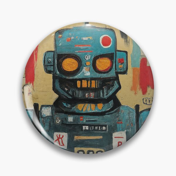 Item preview, Retro Tech Sentinel – Vintage Abstract Robot Pop Art designed and sold by Victor Shadehorn.