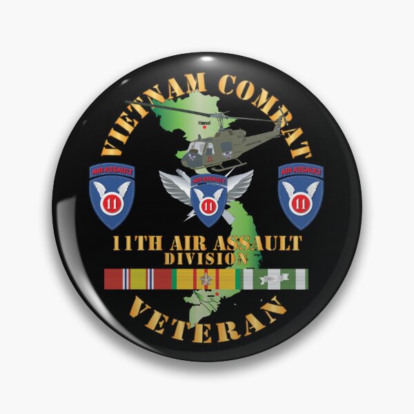 Item preview, Army - Vietnam Combat Air Assault Veteran w 11th Air Aslt Div SSI X 300 designed and sold by Military Insignia Products.