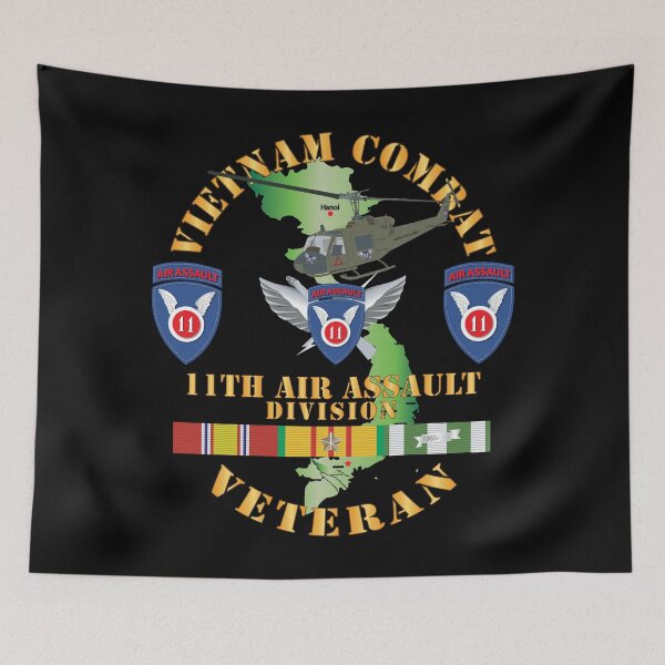 Item preview, Army - Vietnam Combat Air Assault Veteran w 11th Air Aslt Div SSI X 300 designed and sold by Military Insignia Products.
