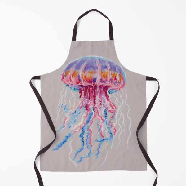 Item preview, Hand Drawn Jellyfish Dry Pastel Art designed and sold by SomeChicksArt.