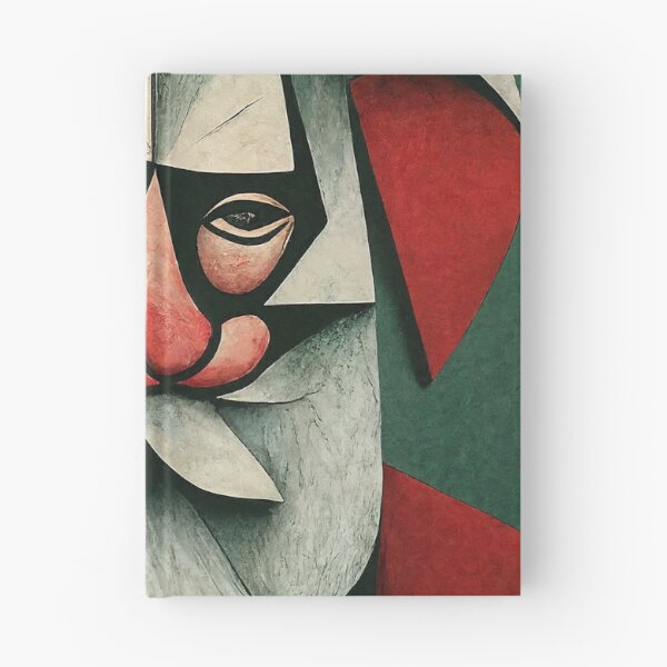 Item preview, Cubist Claus – Abstract Geometric Santa Portrait in Modern Art Style designed and sold by Victor Shadehorn.