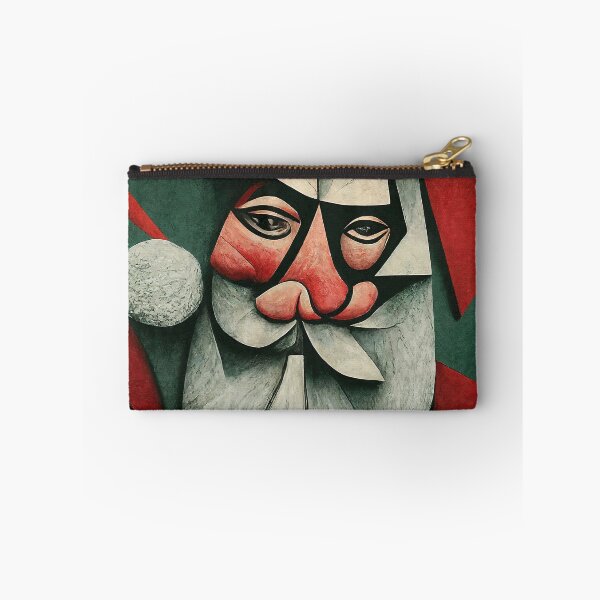 Item preview, Cubist Claus – Abstract Geometric Santa Portrait in Modern Art Style designed and sold by Victor Shadehorn.