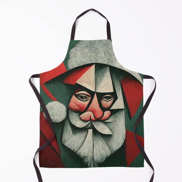 Item preview, Cubist Claus – Abstract Geometric Santa Portrait in Modern Art Style designed and sold by Victor Shadehorn.