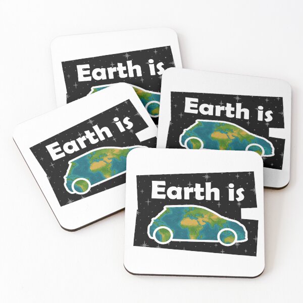 Item preview, Earth is Fiat – Weird Cosmic Car Meme designed and sold by Bigart Shop.