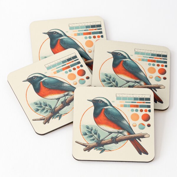 Item preview, Painted Redstart 8 designed and sold by theAVIARY7.