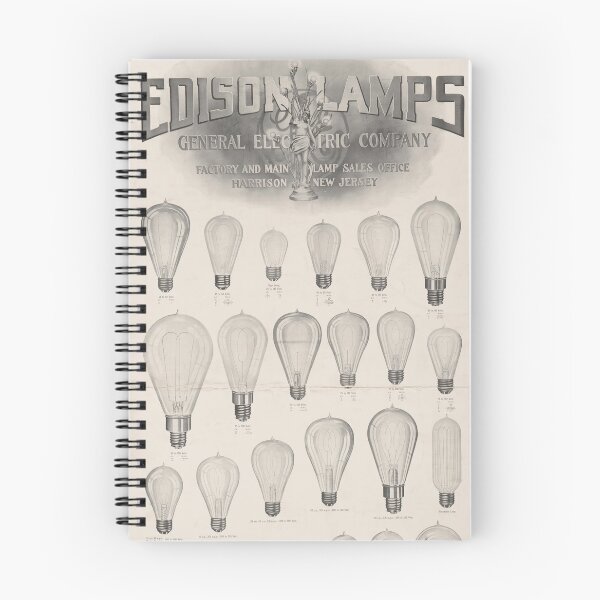 Item preview, Edison Lamps General Electric Vintage Poster designed and sold by RainyDayTees.