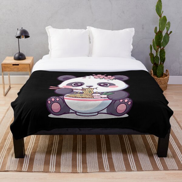 Item preview, Kawaii Panda Eating Ramen designed and sold by DesignsDominus.