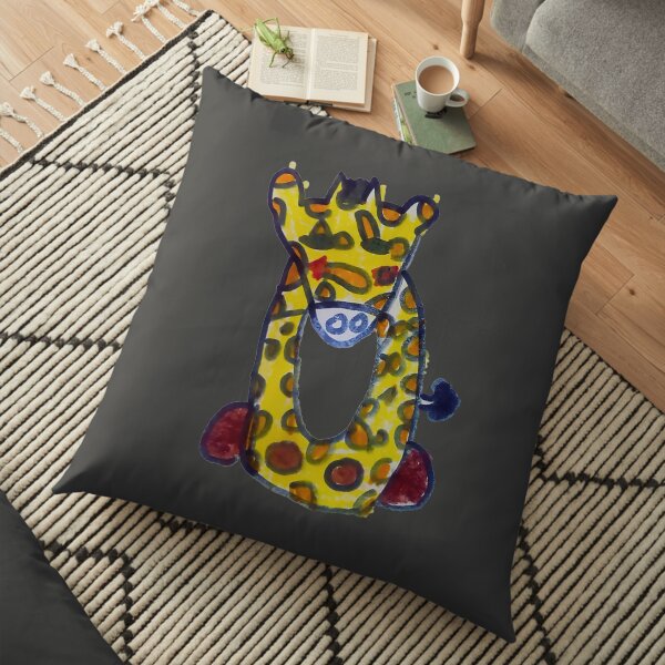 Leo The Giraffe Floor Pillow