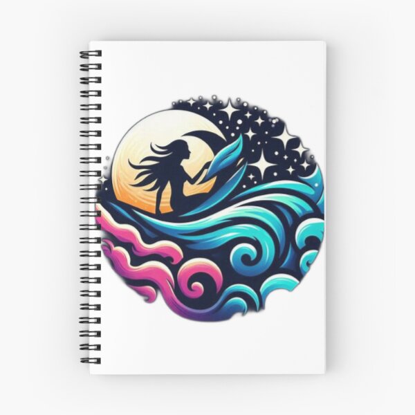 Item preview, Mermaid Moonlit Wave Art Print designed and sold by deepdrinks.