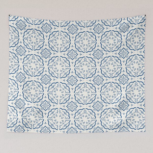 Item preview, Portuguese Tile Pattern – Blue Azulejo Design designed and sold by moonna designs.