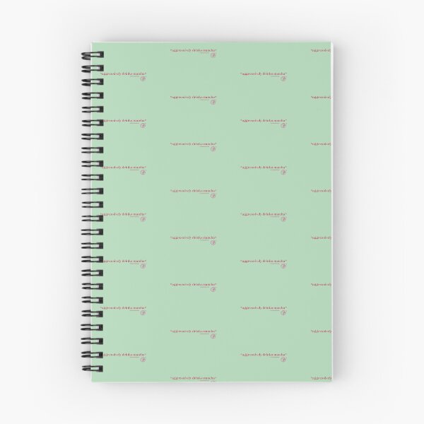 Item preview, Simple *aggressively drinks matcha*, v1, dark pink, light green | @lilsboobthang designed and sold by lilsboobthangs.