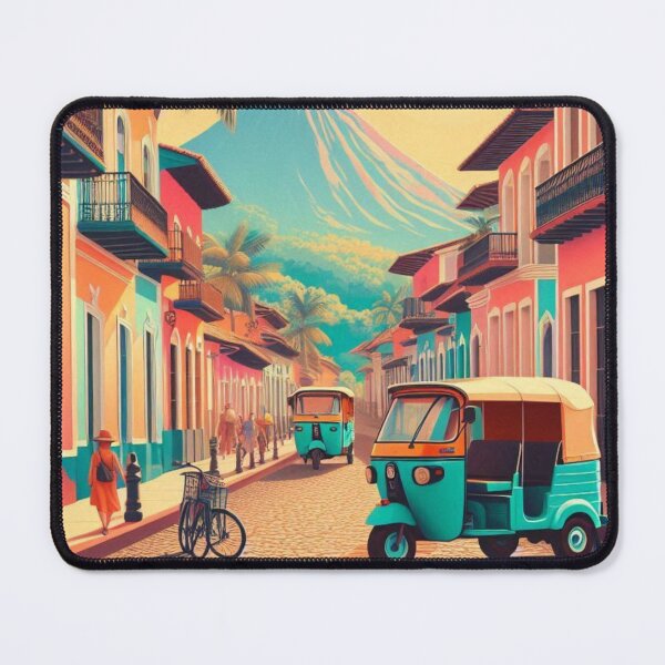Item preview, Granada Nicaragua in 80s Style – Retro Cityscape Design for Apparel, Accessories & Gifts | AI Art for Travelers & City Fans designed and sold by knalpot-design.