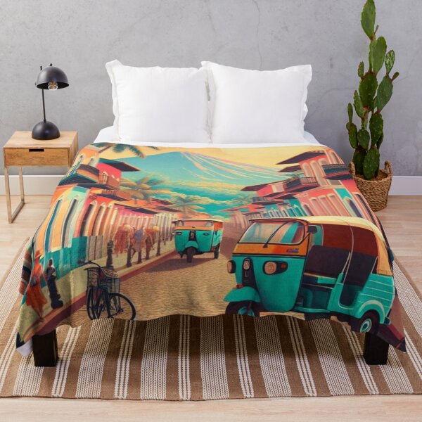 Item preview, Granada Nicaragua in 80s Style – Retro Cityscape Design for Apparel, Accessories & Gifts | AI Art for Travelers & City Fans designed and sold by knalpot-design.