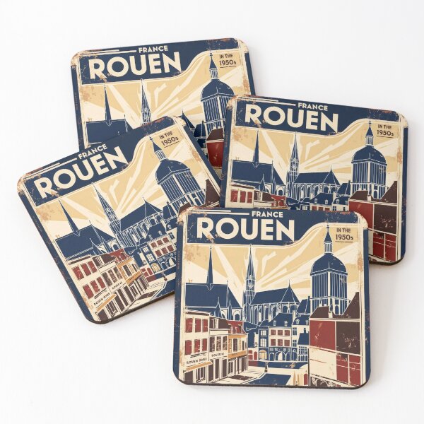 Item preview, Rouen France 1950s Vintage Travel Tourism designed and sold by TravelersGems.